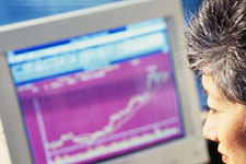 Woman with Graph